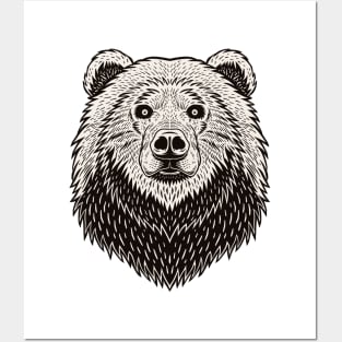 BEAR HEAD Posters and Art